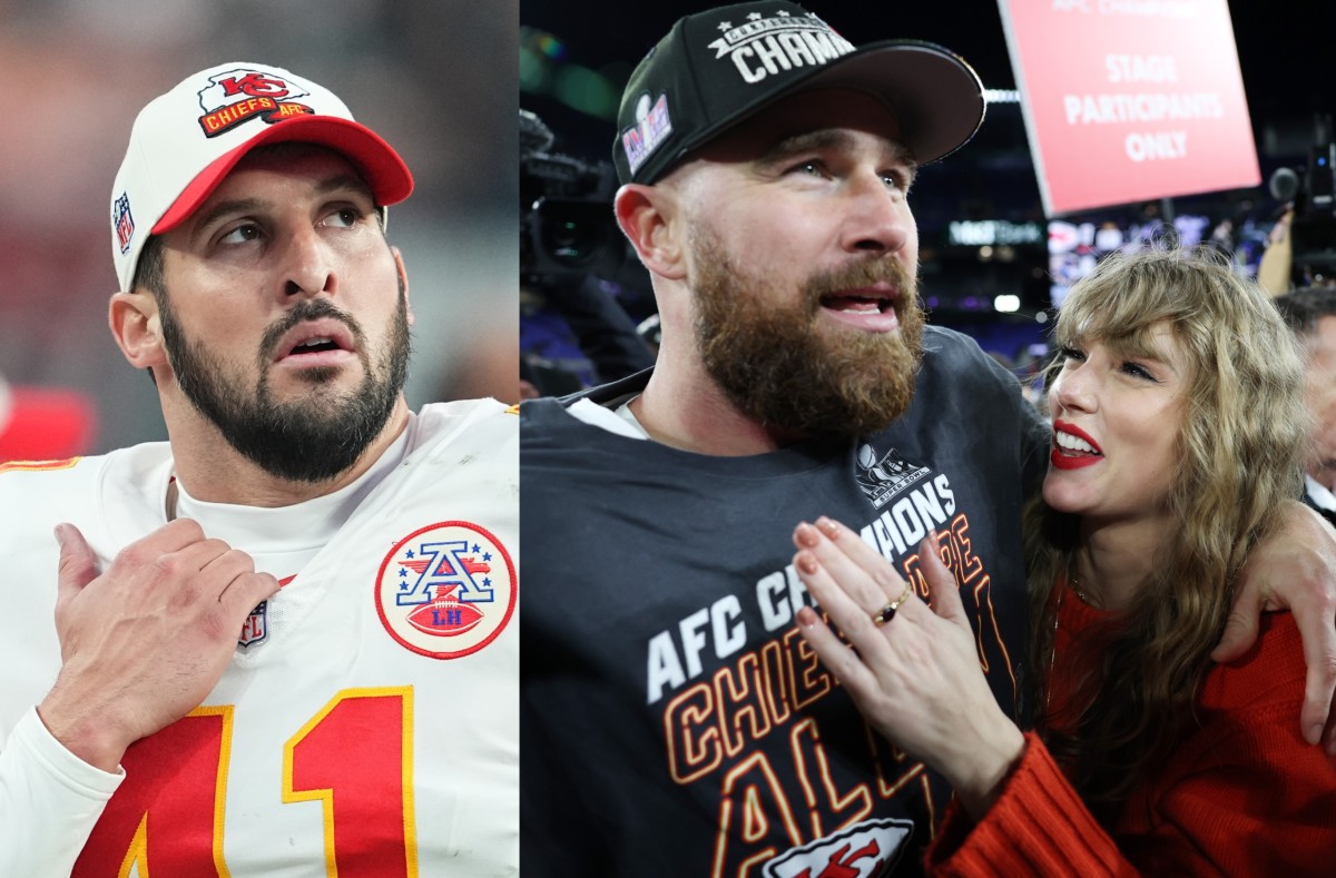 chiefs player james winchester details travis kelce adorable reaction to taylor swifts attendance