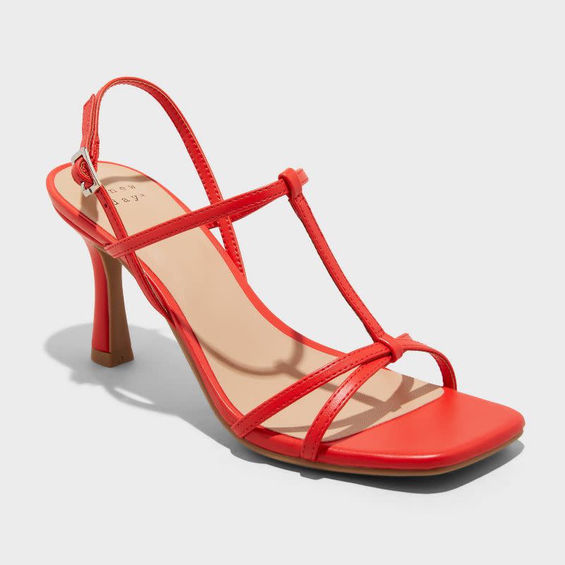 target a new day tamara strappy heels red