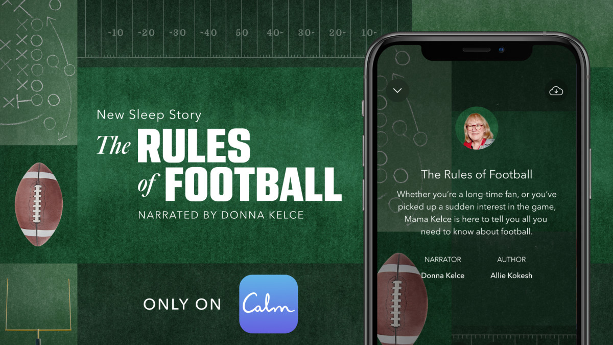 the rules of football sleep story donna kelce calm